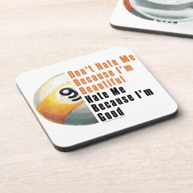 Im Beautiful Im Good 9 Ball Coaster (Left Side)