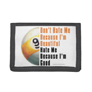 Im Beautiful Im Good 9 Ball Tri-fold Wallet