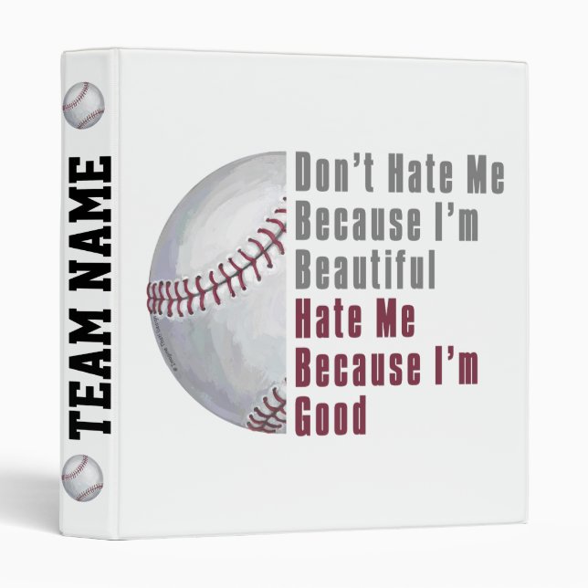 Im Beautiful Im Good Baseball Binder (Front/Spine)