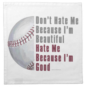 Im Beautiful Im Good Baseball Cloth Napkin