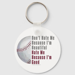 Im Beautiful Im Good Baseball Keychain