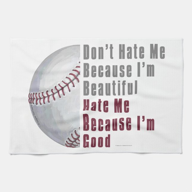 Im Beautiful Im Good Baseball Towel (Horizontal)