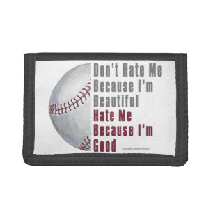 Im Beautiful Im Good Baseball Tri-fold Wallet