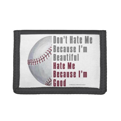 Im Beautiful Im Good Baseball Tri_fold Wallet