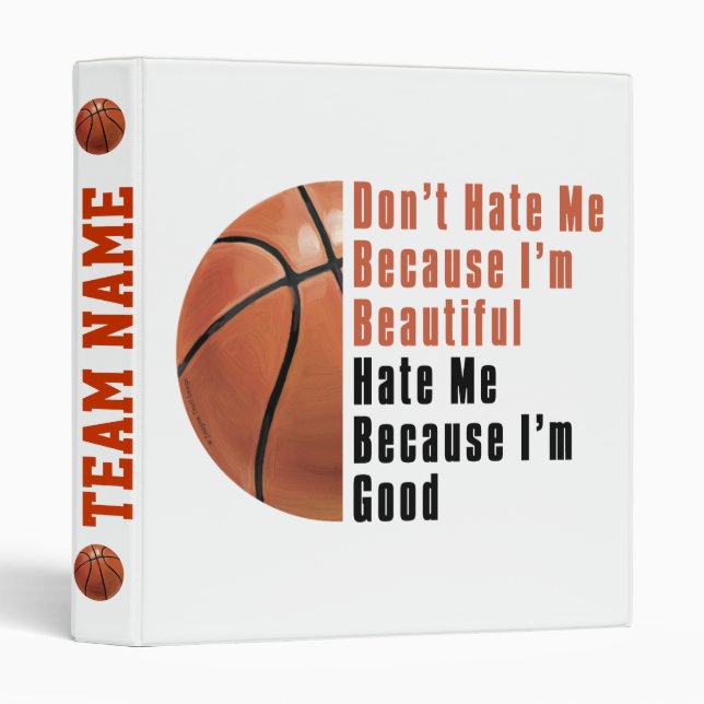 Im Beautiful Im Good Basketball Binder (Front/Spine)