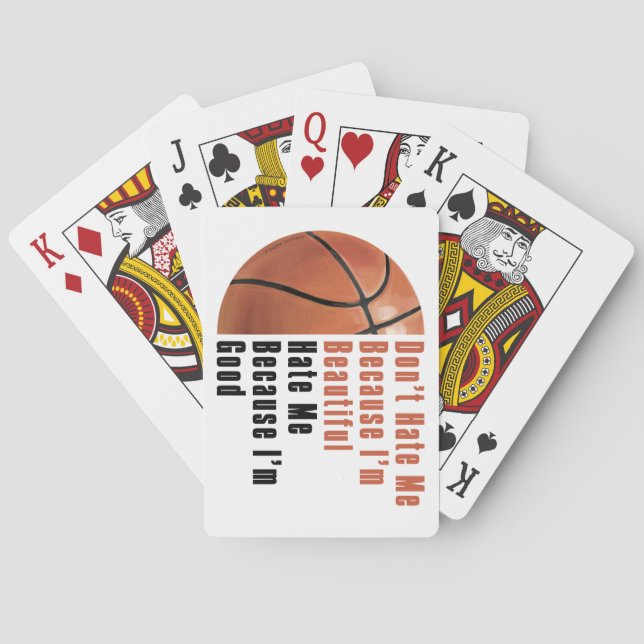 Im Beautiful Im Good Basketball Poker Cards (Back)