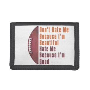 Im Beautiful Im Good Football Tri-fold Wallet