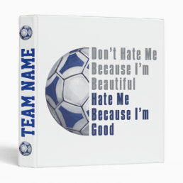 Im Beautiful Im Good Futbal 3 Ring Binder