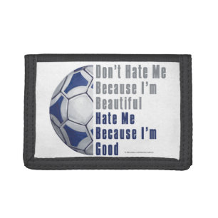 Im Beautiful Im Good Futbal Tri-fold Wallet