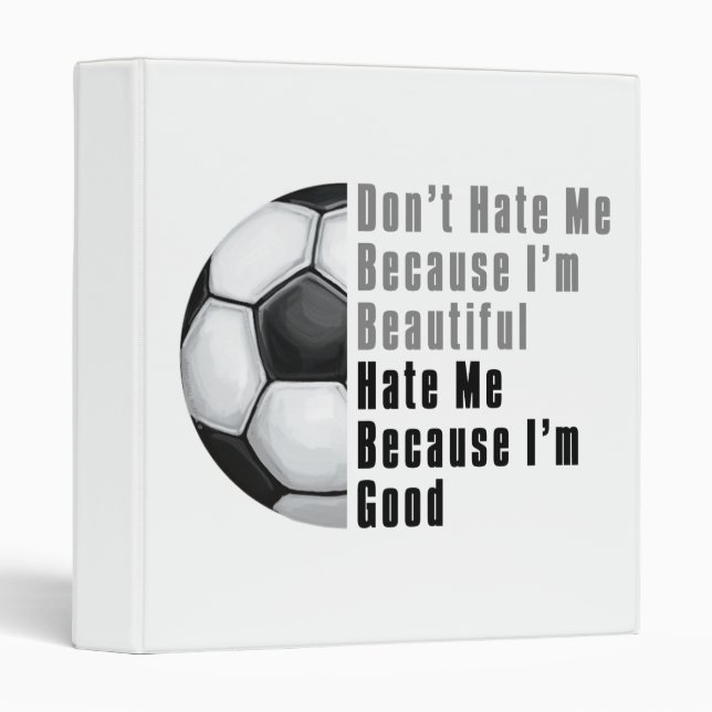 Im Beautiful Im Good Soccer Ball Binder (Front/Spine)