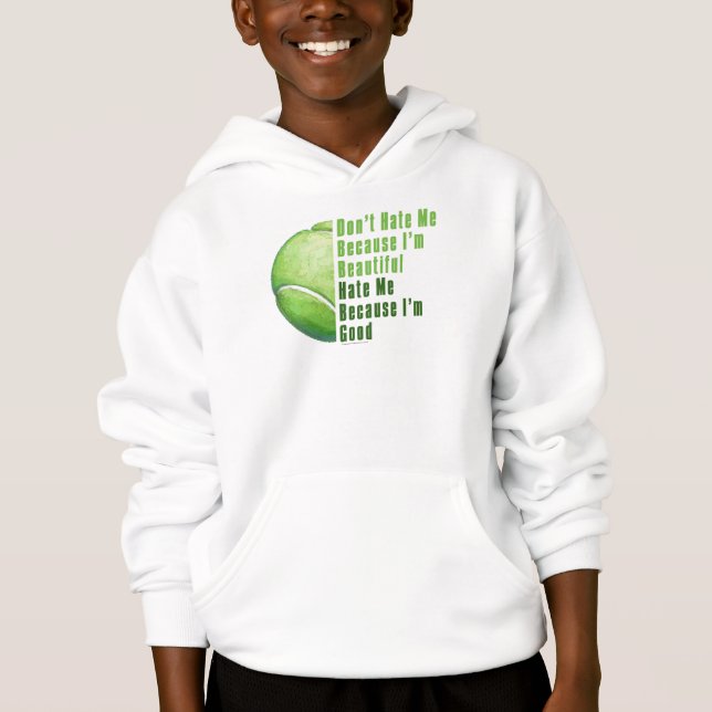 Im Beautiful Im Good Tennis Ball Hoodie (Front)