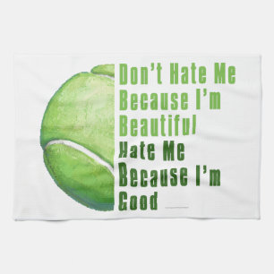 Im Beautiful Im Good Tennis Ball Towel