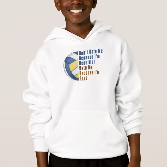 Im Beautiful Im Good Volleyball Hoodie (Front)