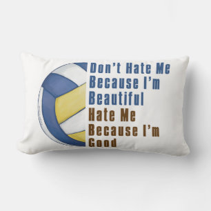 Im Beautiful Im Good Volleyball Lumbar Pillow