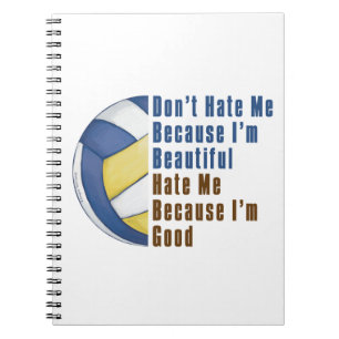 Im Beautiful Im Good Volleyball Notebook