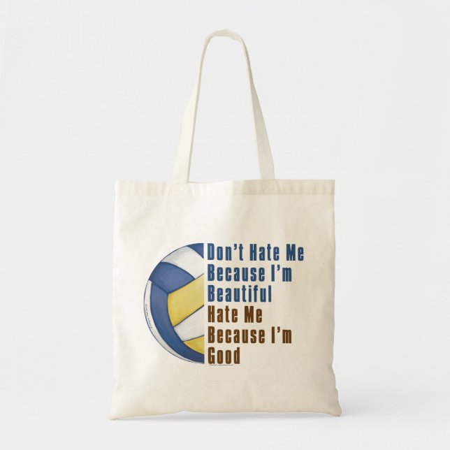 Im Beautiful Im Good Volleyball Tote Bag (Front)