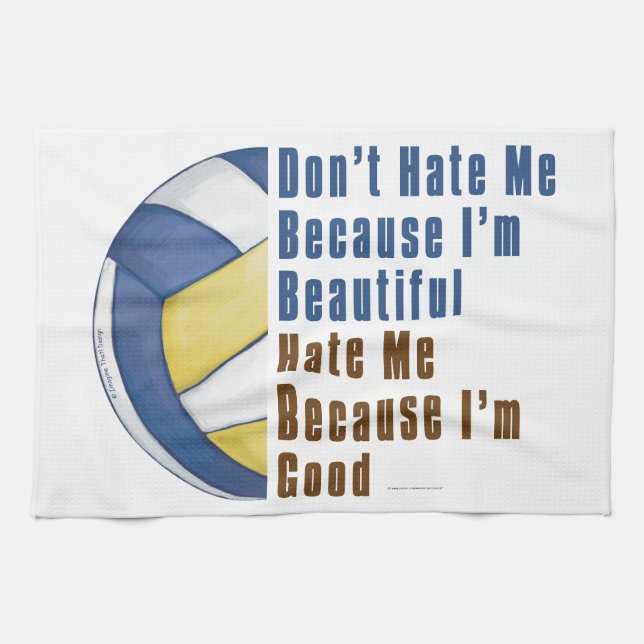 Im Beautiful Im Good Volleyball Towel (Horizontal)