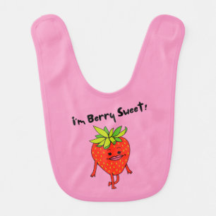 I'm Berry Sweet! - Funny Fruit Pun     Baby Bib