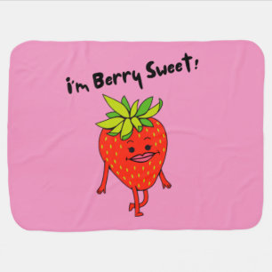 I'm Berry Sweet! - Funny Fruit Pun Baby Blanket