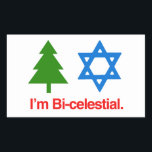 I'M BICELESTIAL RECTANGULAR STICKER<br><div class="desc">Holiday Humor, LGBTQ Designs and Funny Christmas Gifts From LGBTShirts.com Shop for Everyone at LGBTshirts.com - Browse over 10, 000 LGBTQ Gifts, Holiday Humor, Equality, Slang, & Culture Designs. The Most Unique Gay, Lesbian Bi, Trans, Queer, and Intersexed Apparel on the web. SHOP MORE LGBTQ Designs and Gifts at: http://www.LgbtShirts.com...</div>