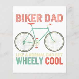 I'm Biker Dad Fathers Day Wheely Cooler bicycle Bi