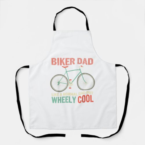 Im Biker Dad Fathers Day Wheely Cooler bicycle Bi Apron