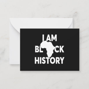 I'm Black History Black Lives Matter Note Card