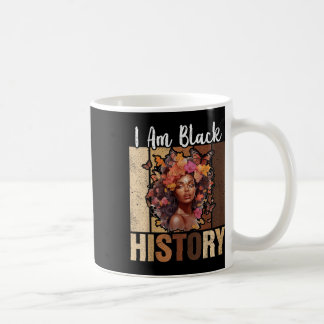 Im Black History Month Black Melanin Afro Girl But Coffee Mug