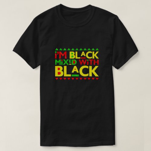 Im Black Mixed with Black T_Shirt