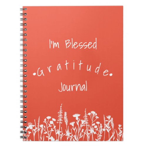 Im Blessed Gratitude Christian Floral Journal