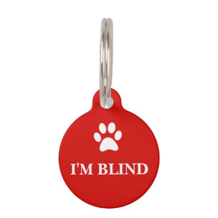 "I'M BLIND" Awareness Pet Tag