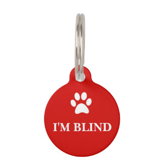 "I'M BLIND" Awareness Pet Tag