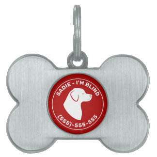 Blind sales dog tag