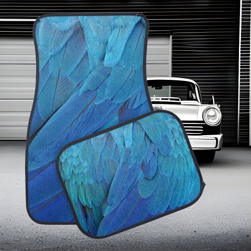 Im blue _ Macaw feathers Car Floor Mat