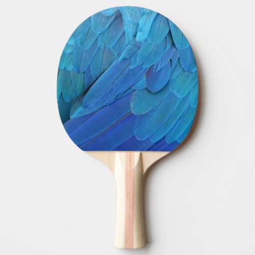 Im blue _ Macaw feathers Ping Pong Paddle