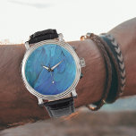 I'm blue - Macaw feathers Watch<br><div class="desc">Detail photo from blue macaw feathers - wonderful blue color! Great natural feather design. For all parrot lovers! Blue parrot feathers for those who like it extraordinary! An eye-catcher! Designed with love by Marions Artwork. You can customize the design or transfer it to another product! Change the size, add text,...</div>