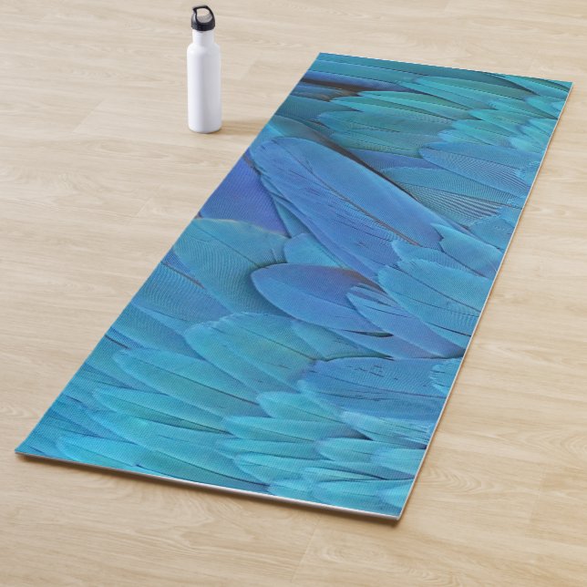 I'm blue - Macaw feathers Yoga Mat (In Situ)