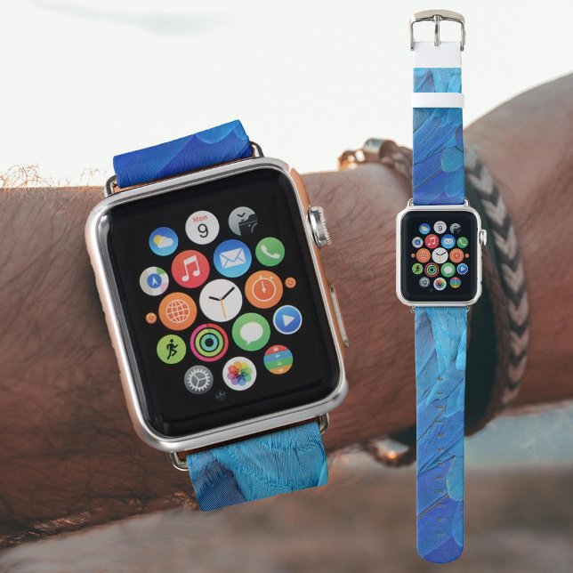 I'm blue - parrot feathers close up  apple watch band (Creator Uploaded)