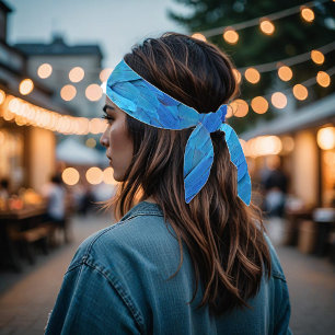 I'm blue - parrot feathers close up  bandana