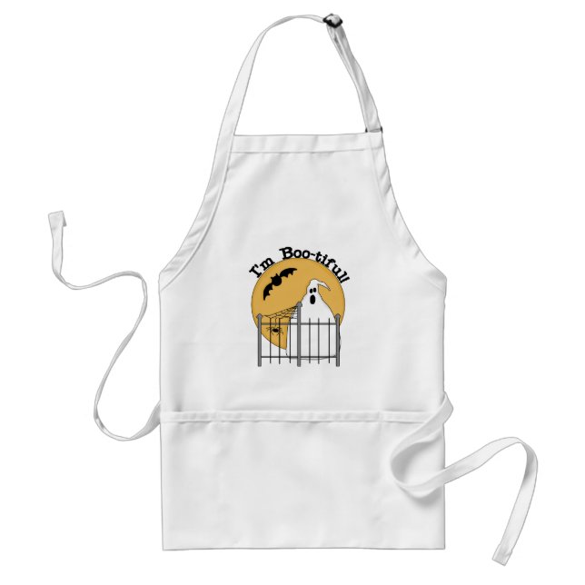 I'm Boo-tiful Halloween T-shirts and Gifts Adult Apron (Front)