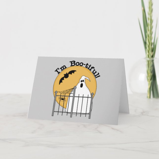 I'm Boo-tiful Halloween T-shirts and Gifts Card (Front)