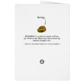 I'M BORED cover card / book info on back (Back)