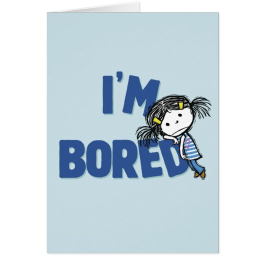 I'M BORED cover card / book info on back (Front)