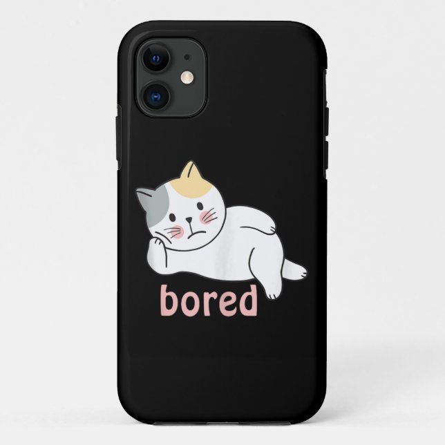 I'm bored cute Kitty Cat Animal Case-Mate iPhone Case (Back)