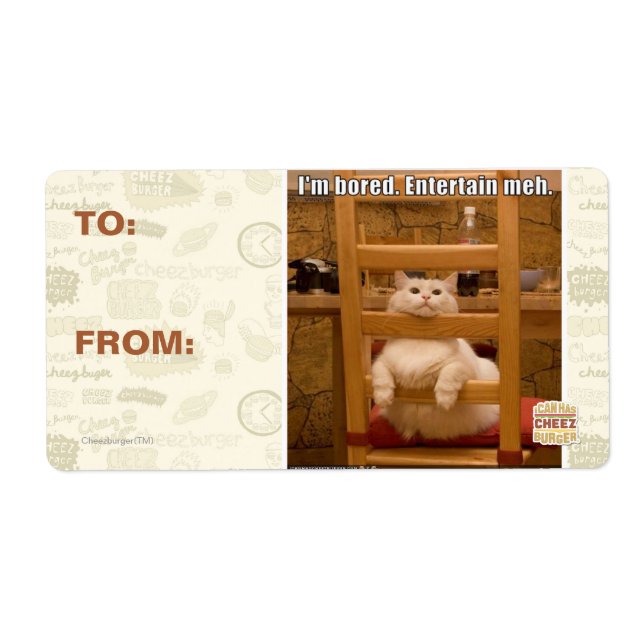 I'm bored. label (Front)
