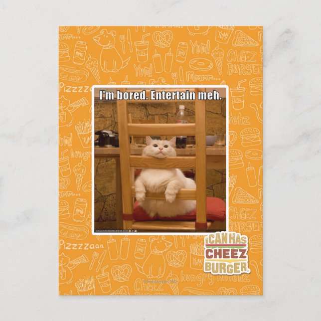 I'm bored. postcard (Front)