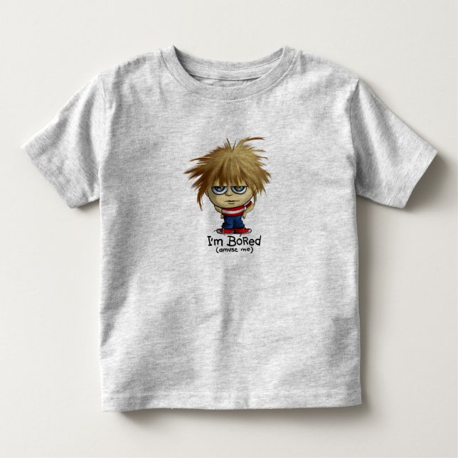 I'm Bored Toddler T-shirt (Front)