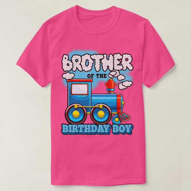 Im Brother Of he Birthday Boy rain Birthday Party  T-Shirt (Design Front)