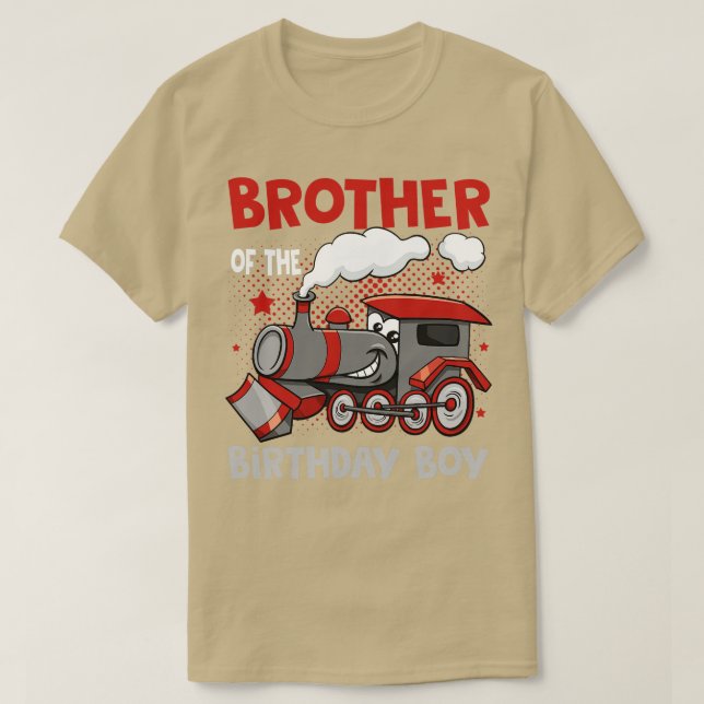 Im Brother Of The Birthday Boy Train Birthday Part T-Shirt (Design Front)