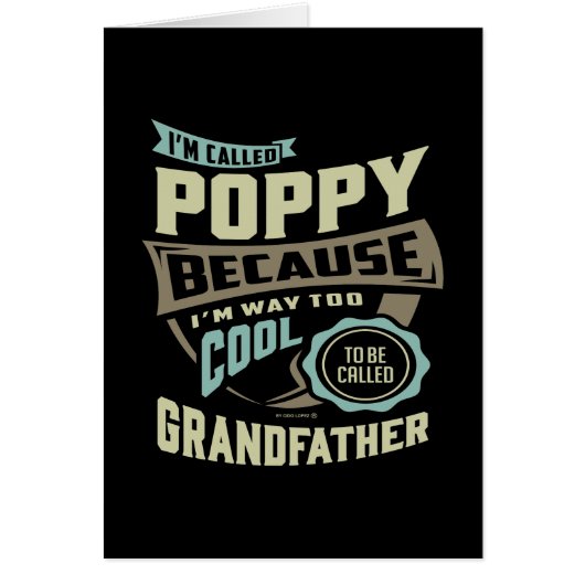 I'm Called Poppy Cards (Front)